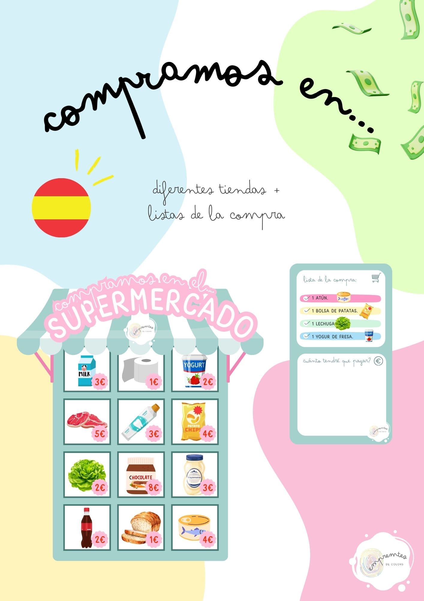 COMPRAMOS EN... COMPRAS SIMPLES EN DIFERENTES TIENDAS (EURO)