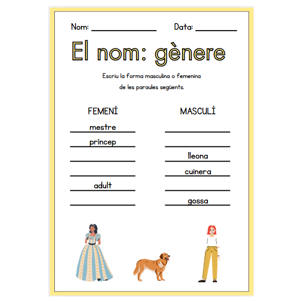 El nom: gènere
