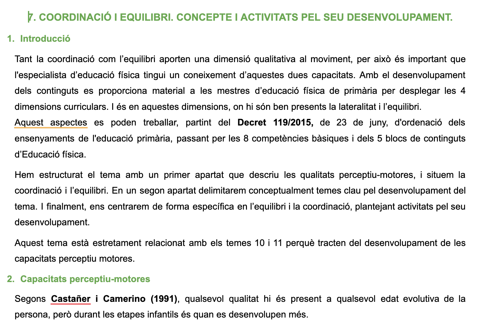 Tema 7: Coordinació i equilibri
