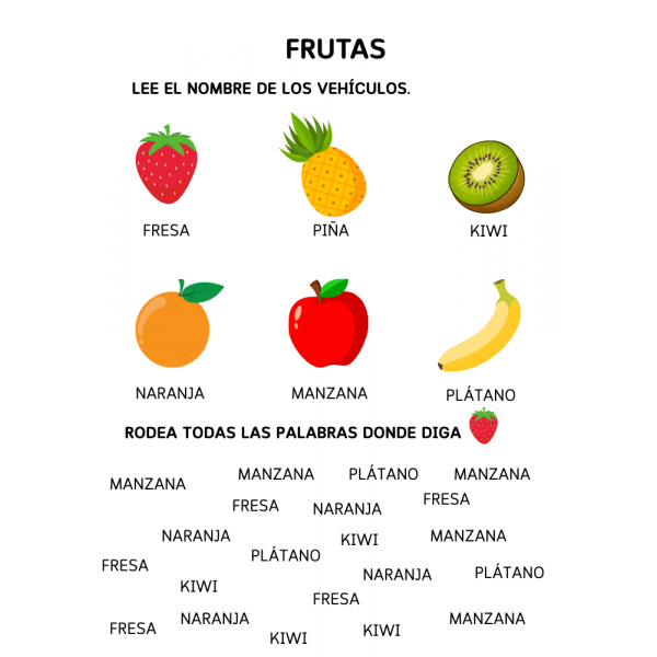 LECTURA PALABRAS MAYÚSCULAS