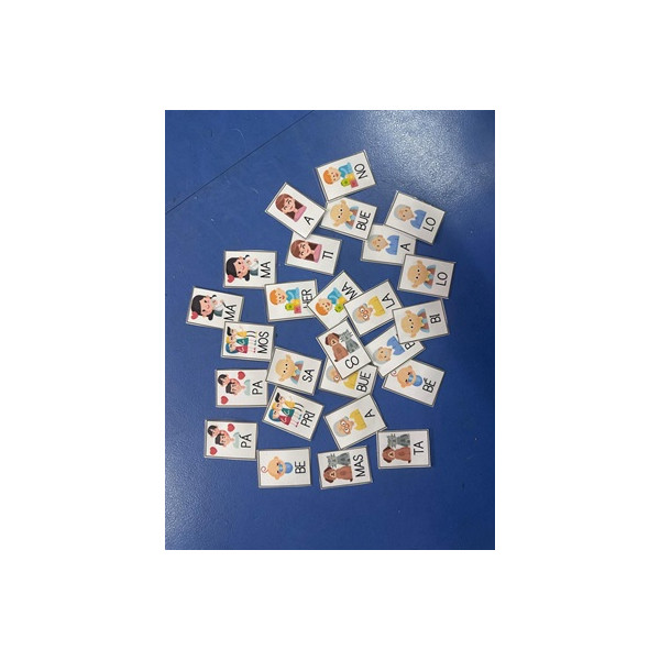 Baraja de sílabas "La familia"
