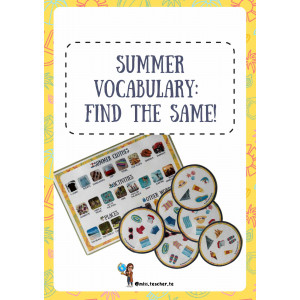 Summer Vocabulary: Find the same