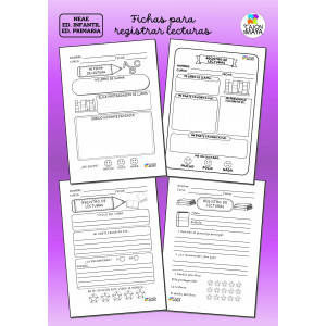 Fichas para registrar lecturas