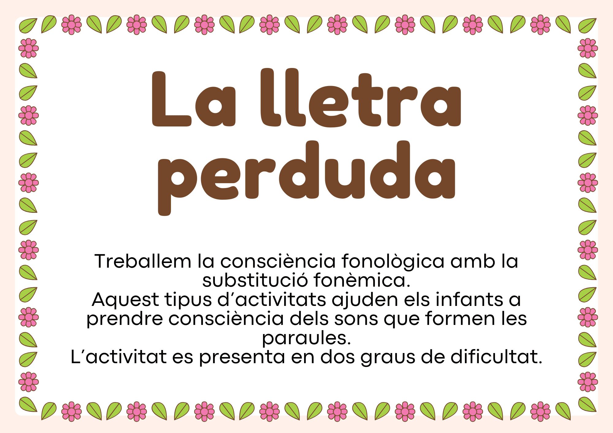 La letra perdida