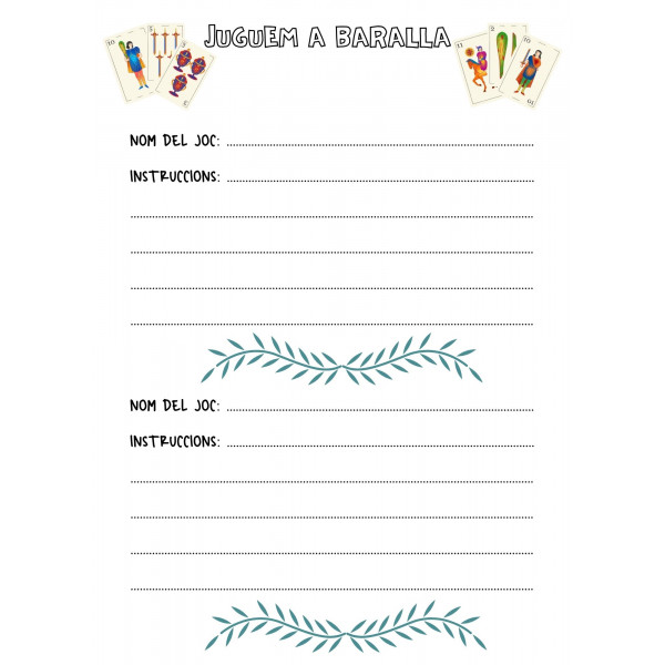 QUADERN AMB PROPOSTES PER A L'ESTIU