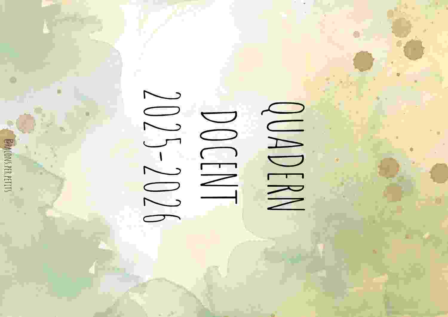 Quadern docent 25-26 (verd)