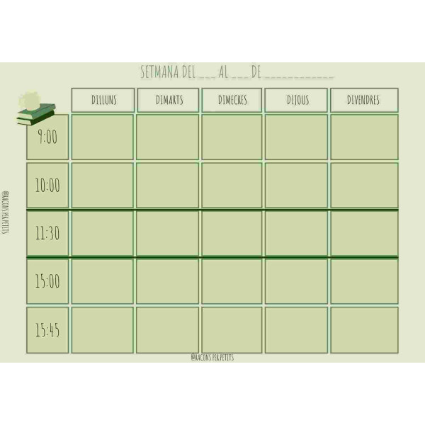 Programació setmanal 25-26