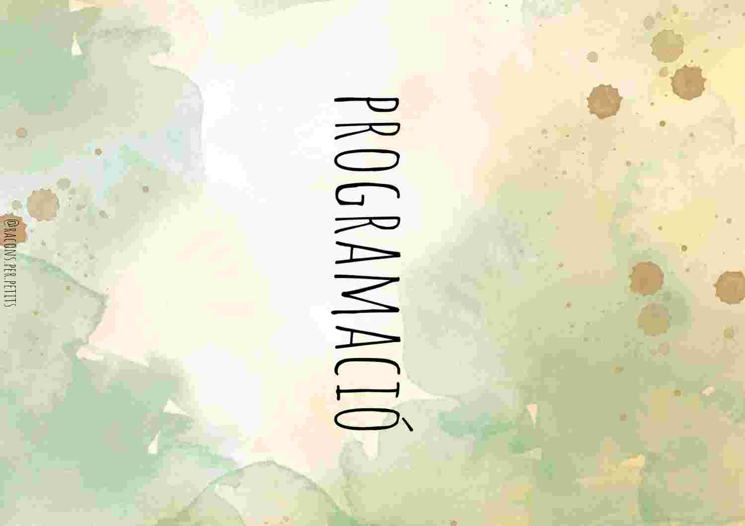 Programació setmanal 25-26