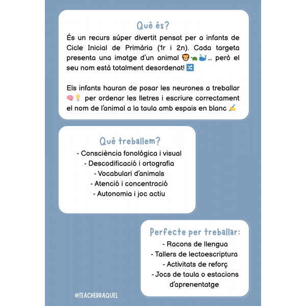 SAFARI DE PARAULES