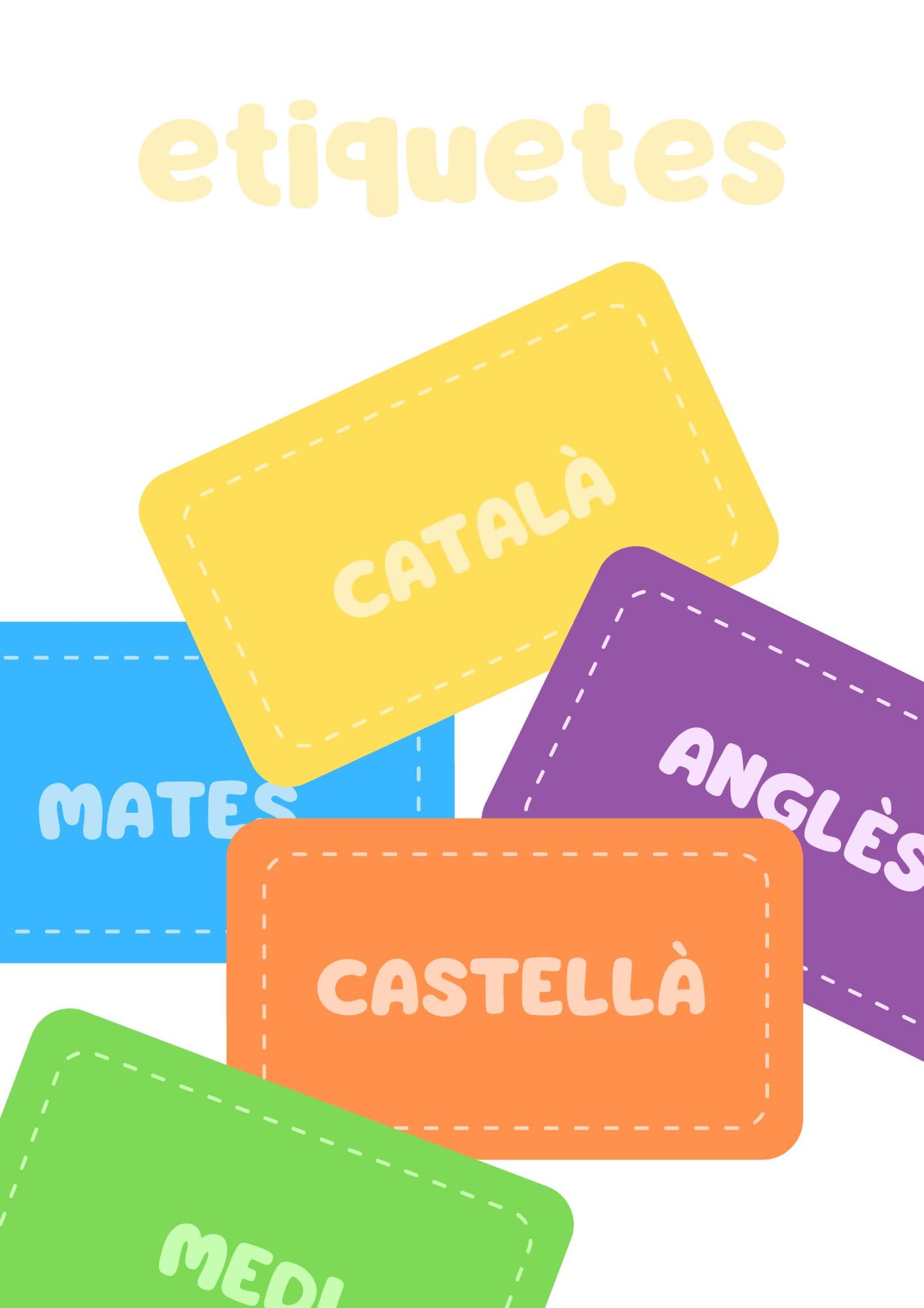 ETIQUETES DE LES ÀREES