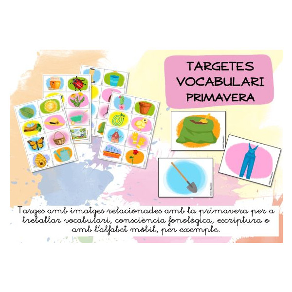 Targetes de vocabulari de primavera