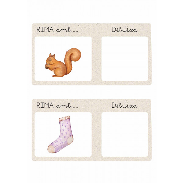 BUSCA paraula RIMADA i pinta i/o dibuixa