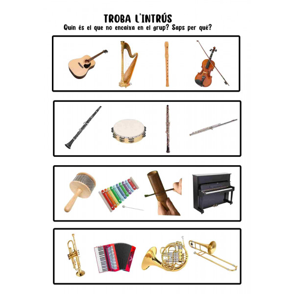 4 racons per aprendre els instruments musicals i les seves característiques