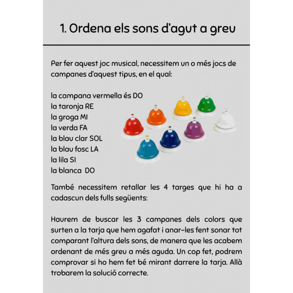 4 racons per treballar l'altura del so a través de campanes afinades