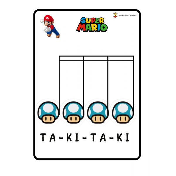 Tarjetas solfeo Super Mario