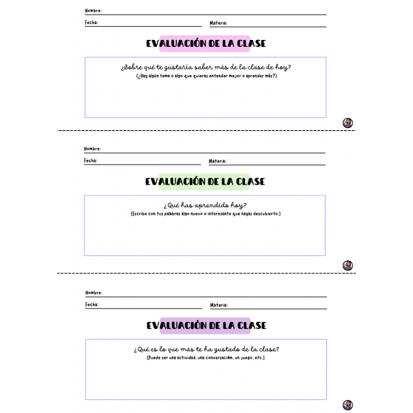 CAT/CAST Frases evaluación