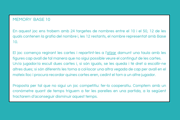 Memory matemático Base 10