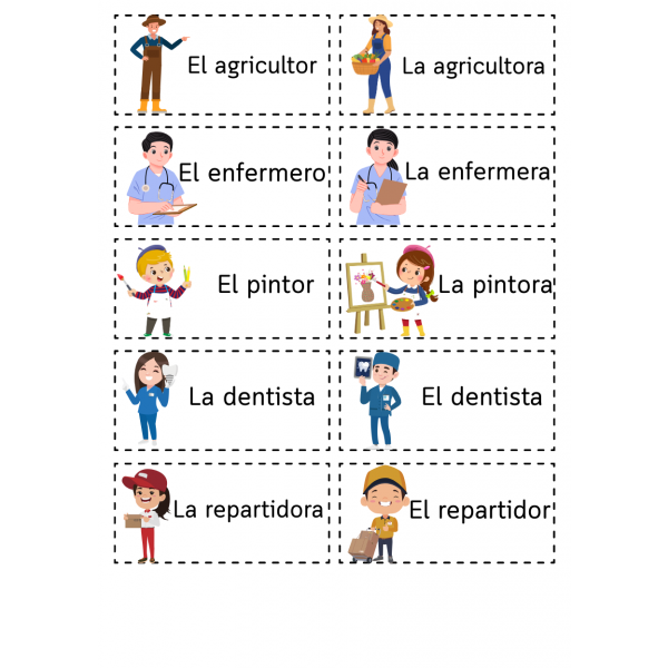 Vocabulario de las profesiones