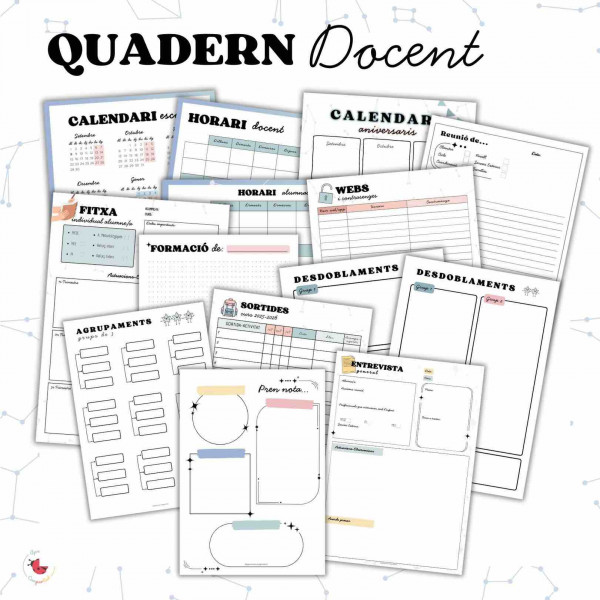 Quadern docent 25-26_Constel·lacions +Calendari mensual GRATIS