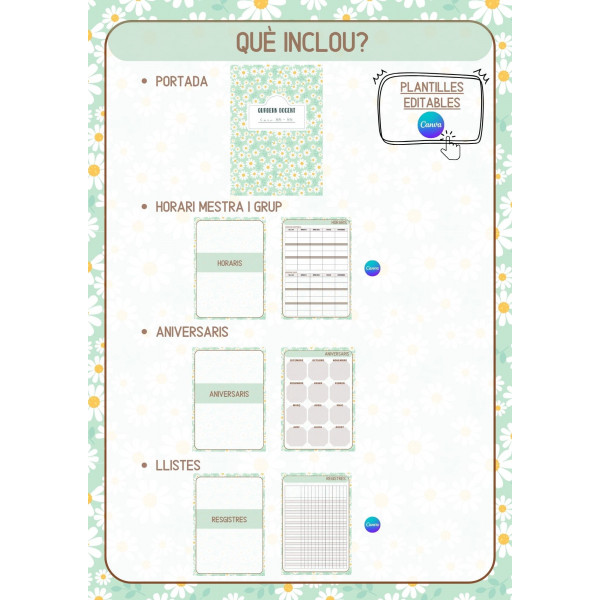 Quadern docent VERD FLORS 25-26