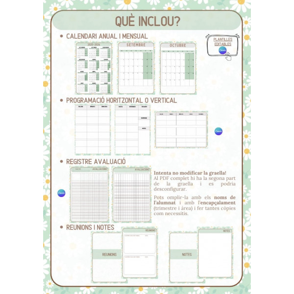 Quadern docent VERD FLORS 25-26