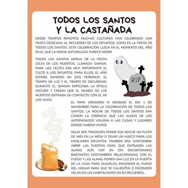 TODOS LOS SANTOS Y LA CASTAÑADA