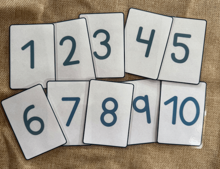 Tarjetas Conteo - Animales Marinos