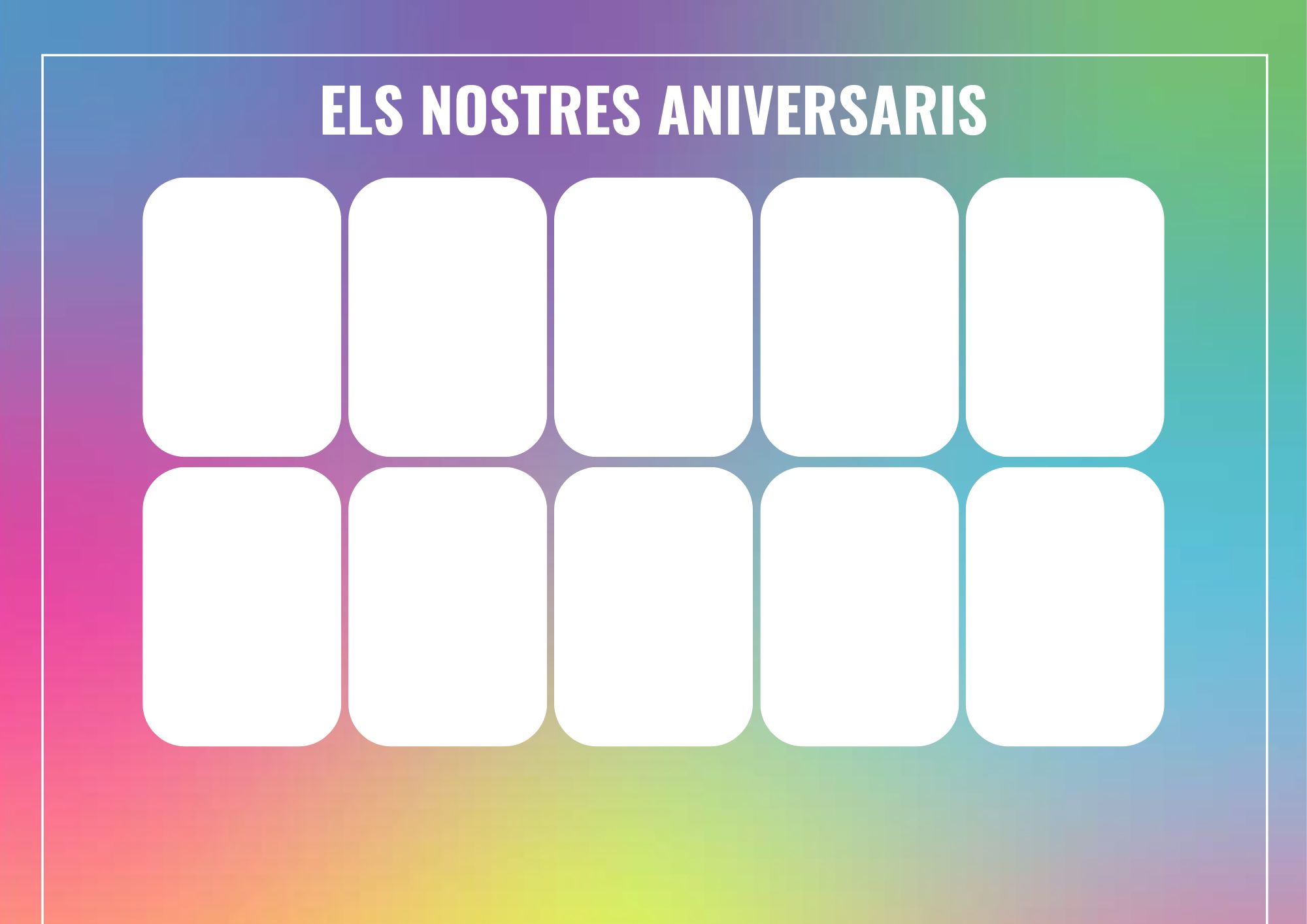 REPTES AMB ELS NOSTRES ANIVERSARIS