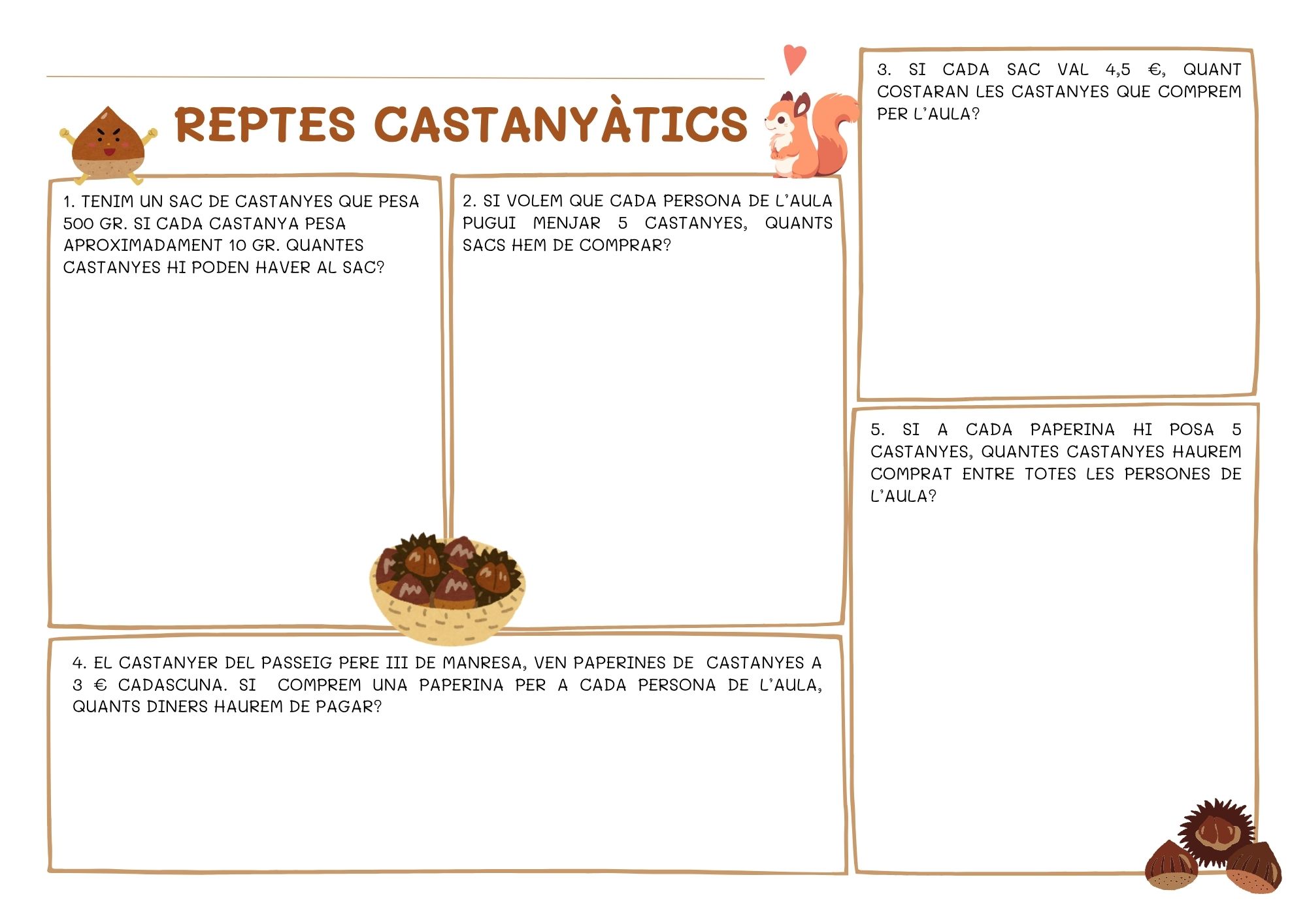 REPTES CASTANYÀTICS