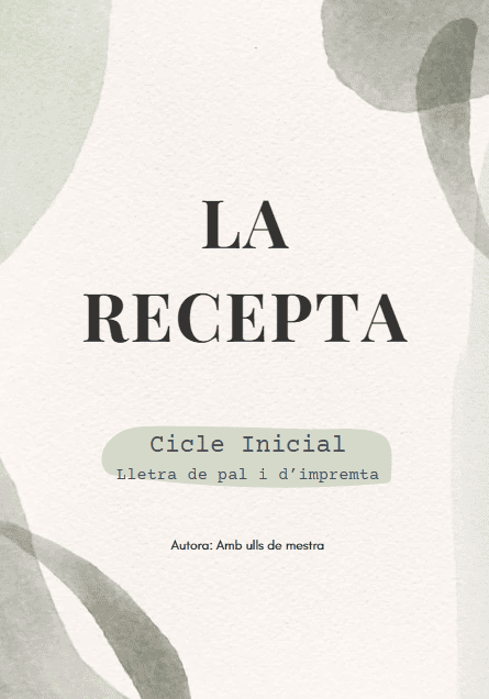 Text instructiu: LA RECEPTA