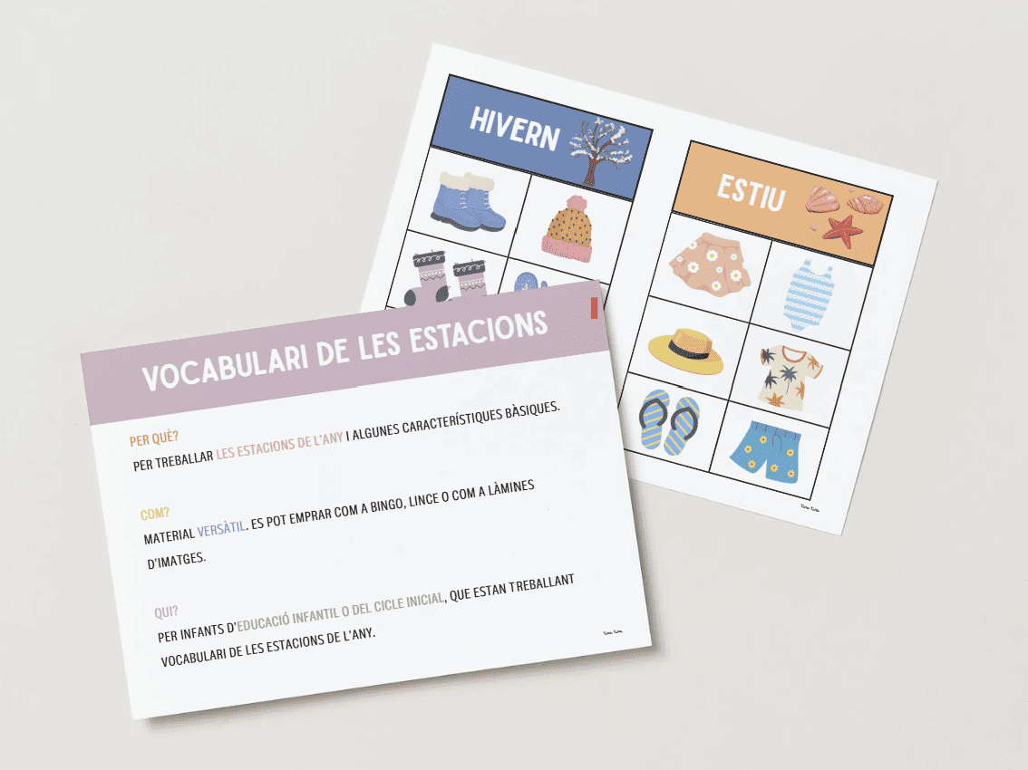 VOCABULARI ESTACIONS