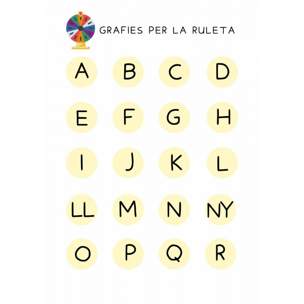 Grafia ruleta. ( lecto + consciència fonològica)
