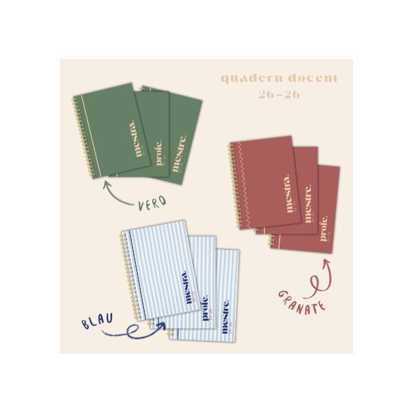QUADERN DOCENT 25-26 BLAU
