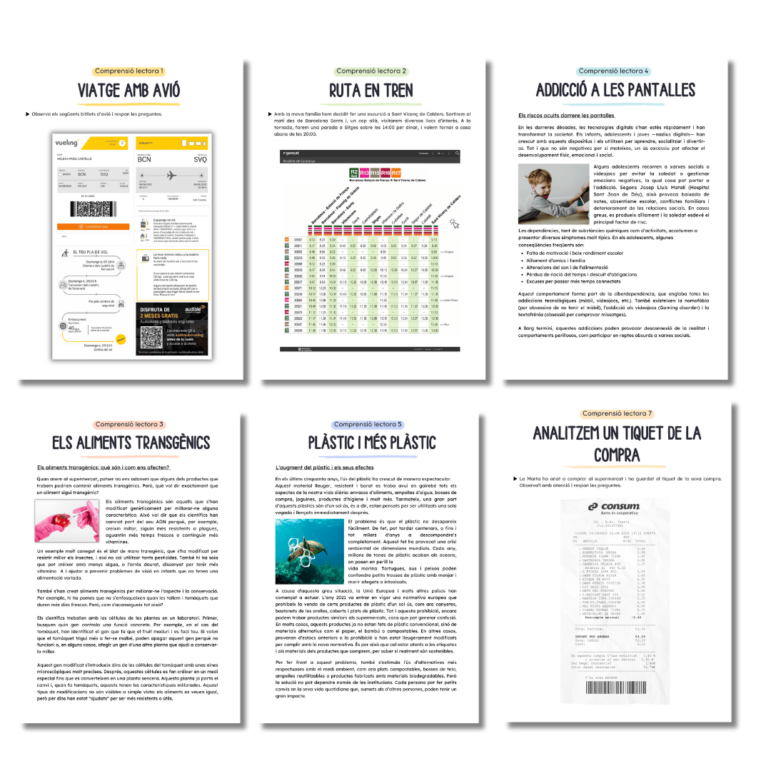COMPRENSIONS LECTORES PER A CICLE SUPERIOR 📚