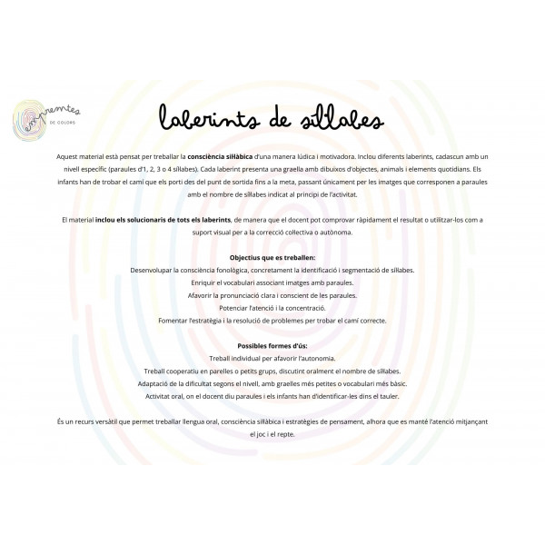 CONSCIÈNCIA SIL·LÀBICA: LABERINTS