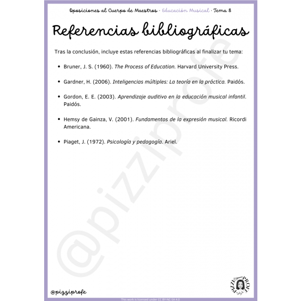 Tema 8 - Oposición al Cuerpo de Maestros de Educación Musical - Aragón Autora: pizziprofe