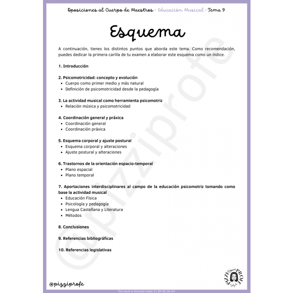 Tema 9 - Oposición al Cuerpo de Maestros de Educación Musical - Aragón Autora: pizziprofe