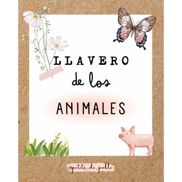 llavero vocabulario animales