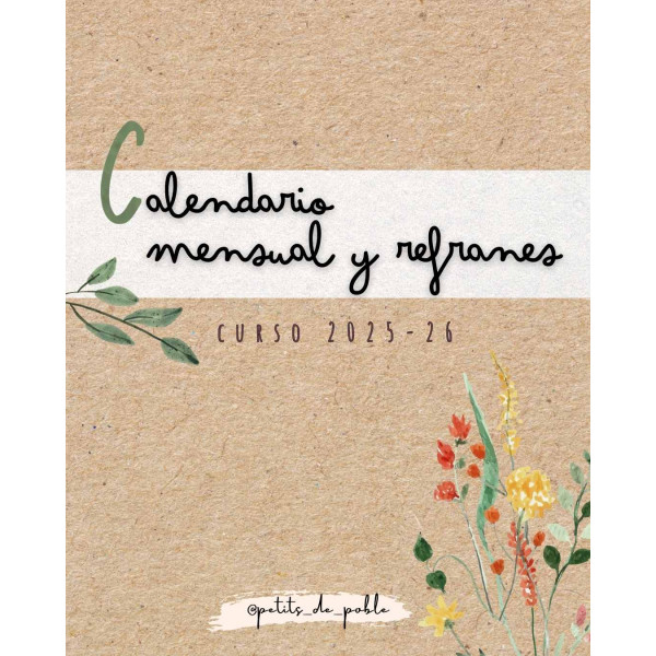 calendario menual y refranes