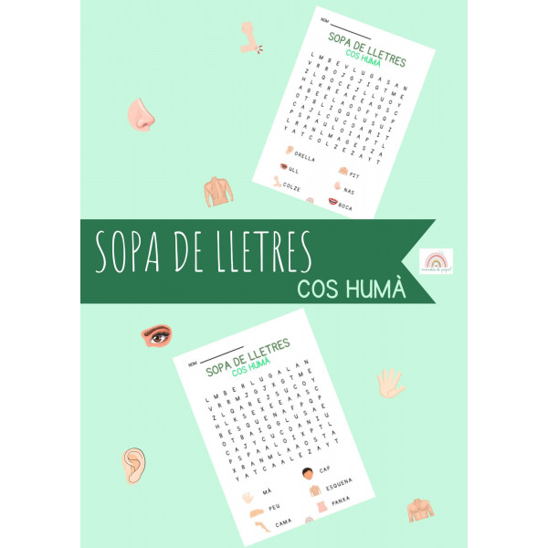Sopa de lletres del cos humà
