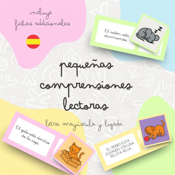 PEQUEÑAS COMPRENSIONES LECTORAS: letra mayúscula y ligada