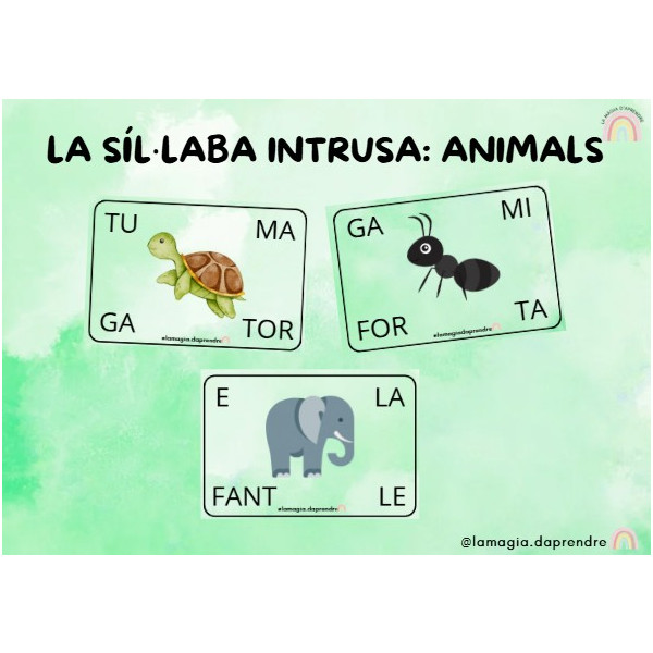 Síl·laba intrusa: animals