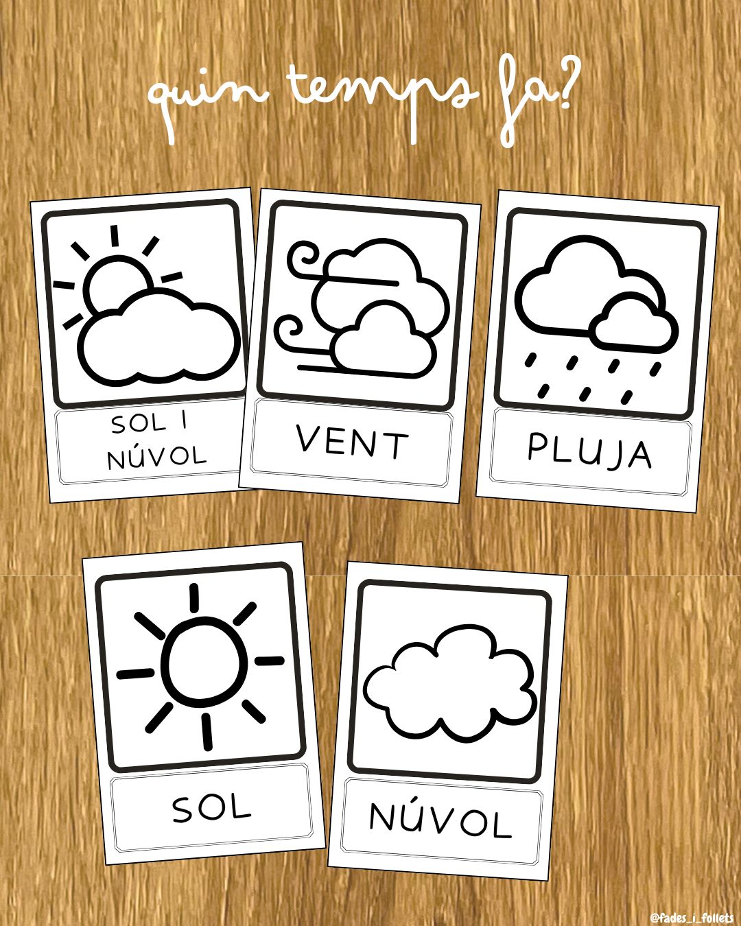 Pictogrames el temps