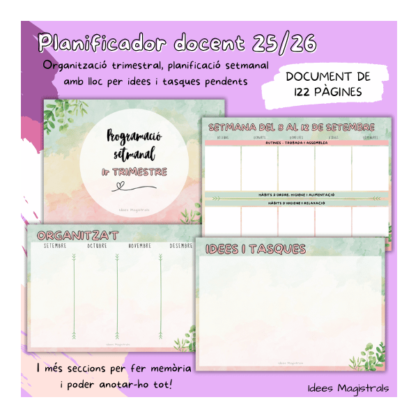 PLANIFICADOR DOCENT 25-26 CATALÀ