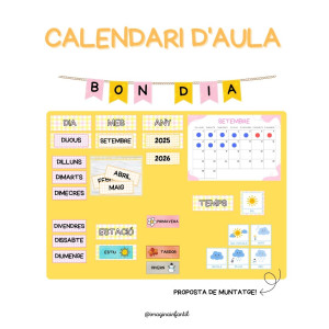 Calendari d'aula - Infantil