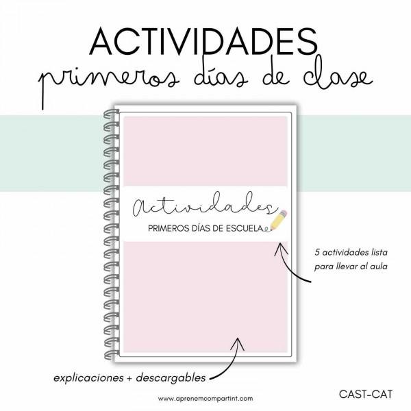 Quadern activitats Primers dies de Classe