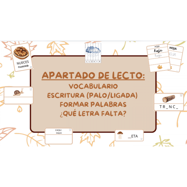 Dosier otoño - Parte 1 Lectoescritrura