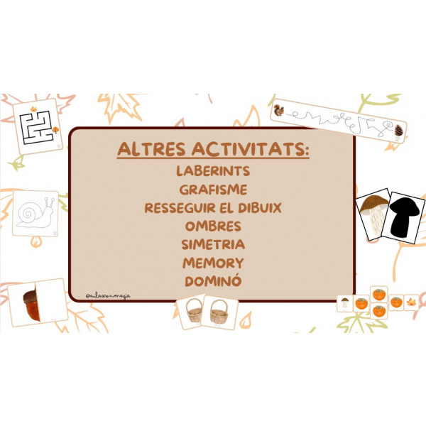 Dossier tardor - Part 3 activitats extres