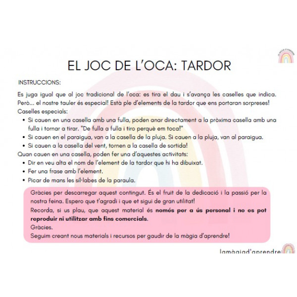 Oca de la tardor
