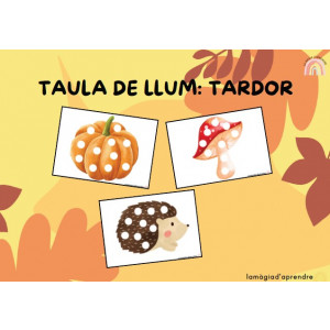 Taula de llum: tardor